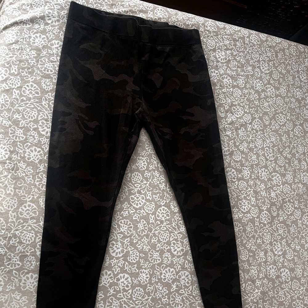 Camo-print cotton leggings